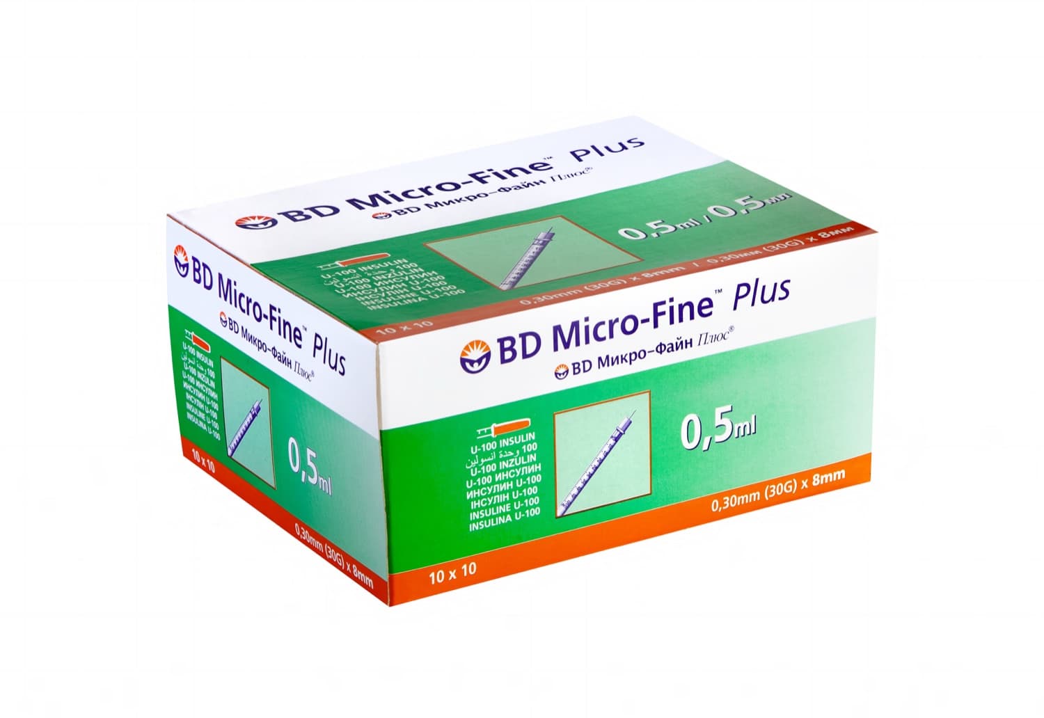BD Micro-Fine™ Plus — шприцы Инсулиновые шприцы