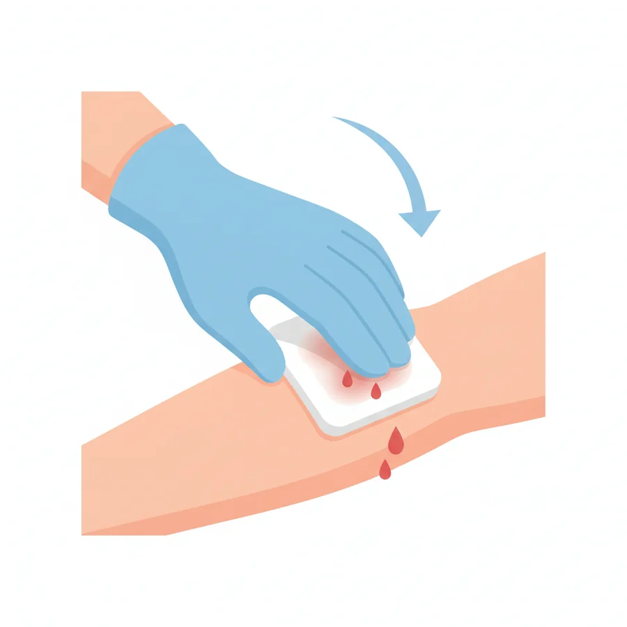 Нанесите BloodSTOP iX